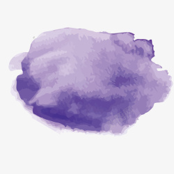 紫色水墨素材