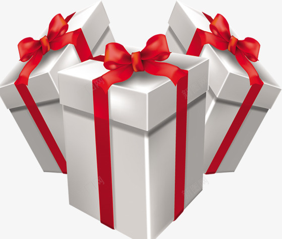 三个礼物盒png免抠素材_88icon https://88icon.com 白色 礼物盒 节日素材 蝴蝶结 装饰素材