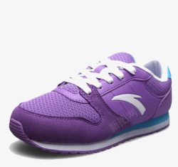 紫色时尚运动童鞋素材