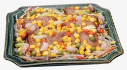 什锦蒸鱼排素材