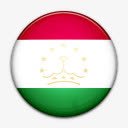 国旗塔吉克斯坦国世界标志图标图标