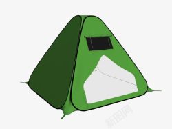 绿色卡通帐篷素材