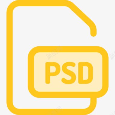 折叠的文件PSD图标图标