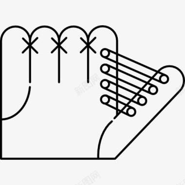 MPG的变体手套变白的细节图标图标