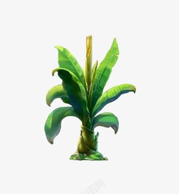 卡通芭蕉树png免抠素材_88icon https://88icon.com 卡通 植物 绿色 芭蕉树