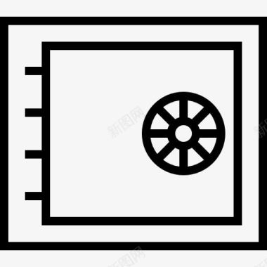 银行画册保险箱图标图标
