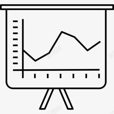 设置商务面板与LineGraphic图标图标