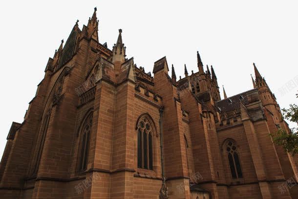 褐色高大教堂png免抠素材_88icon https://88icon.com PNG免费 宗教 教堂 澳洲建筑 澳洲建筑物 澳洲教堂