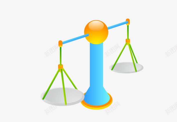 卡通蓝色天平png免抠素材_88icon https://88icon.com 卡通 卡通蓝色 天平 矢量卡通 称量 蓝色 蓝色卡通 蓝色矢量