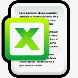 文档MicrosoftExcel文件图标图标