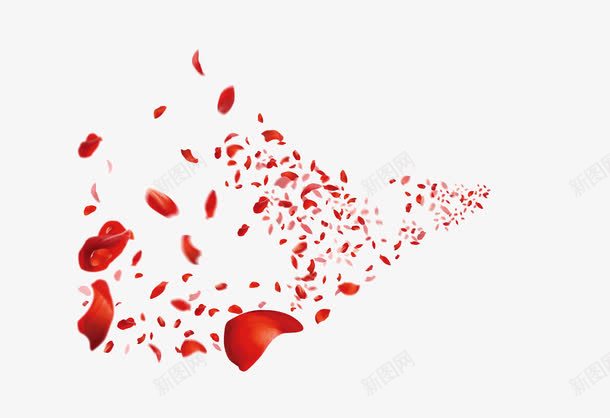 飞舞的花瓣png免抠素材_88icon https://88icon.com 浪漫 热情 红色 花瓣