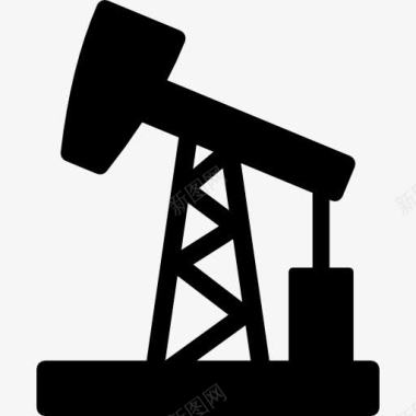 油皂油pumpjack提取图标图标