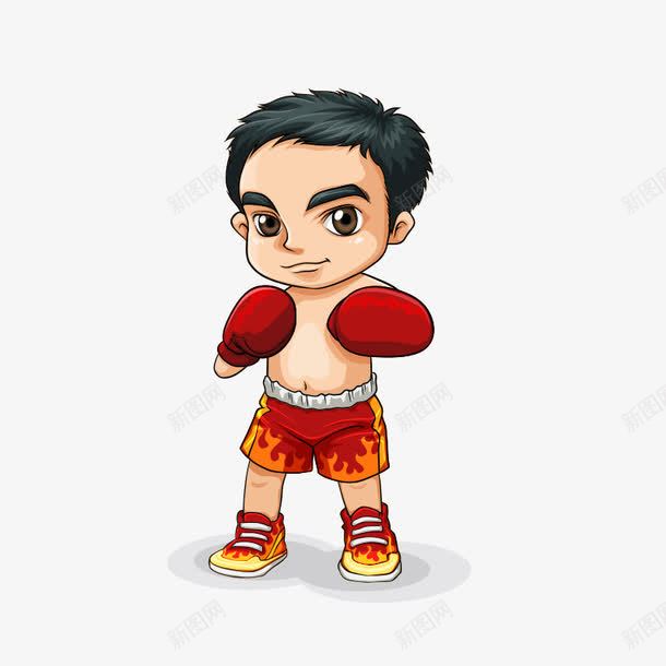 打拳击的男孩png免抠素材_88icon https://88icon.com 人物 儿童 卡通人物 卡通元素 孩子 打拳的小孩 拳击