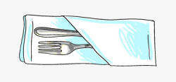 刀叉矢量图素材