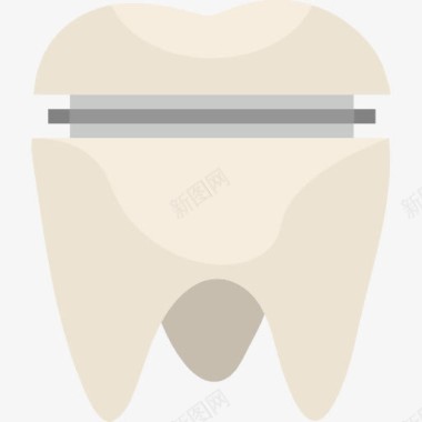 医疗肾脏磨牙冠图标图标