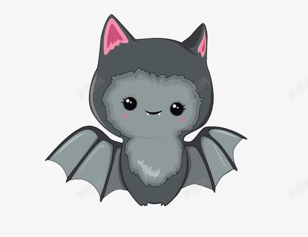 卡哇伊蝙蝠怪png免抠素材_88icon https://88icon.com 万圣节 可爱怪物 蝙蝠