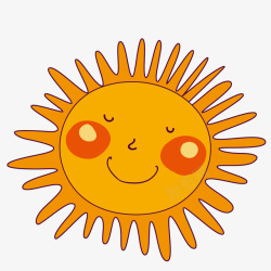卡通太阳矢量图素材
