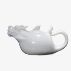 白瓷茶具茶壶金龙如意壶素材