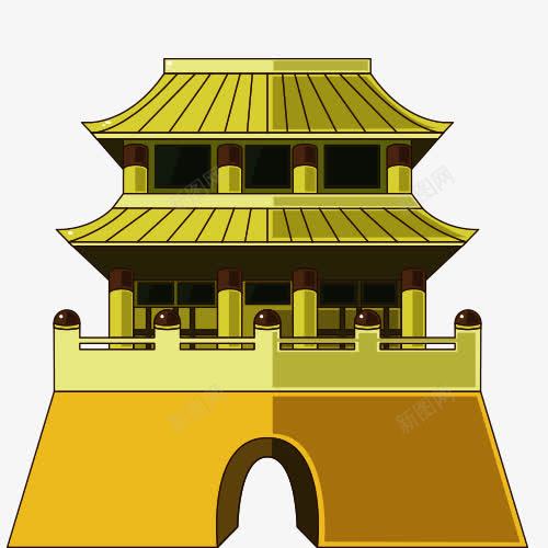 卡通中国建筑png免抠素材_88icon https://88icon.com PNG 中国建筑卡通 美图