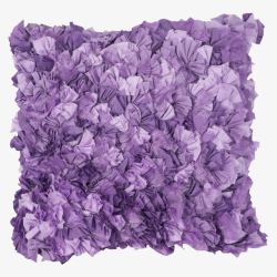 紫色漂亮花朵抱枕素材