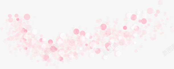 卡通手绘漂浮粉色圆形装饰png免抠素材_88icon https://88icon.com 半透明 效果 漂浮素材 装饰