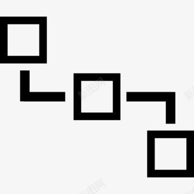 春节方案三个正方形平面图标图标