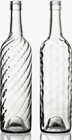 两个玻璃瓶素材