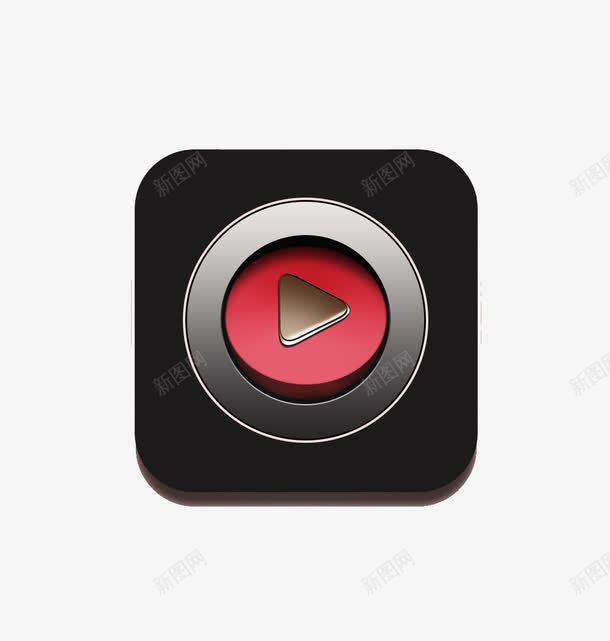 3D立体播放器png免抠素材_88icon https://88icon.com 3D 创意 播放器 立体
