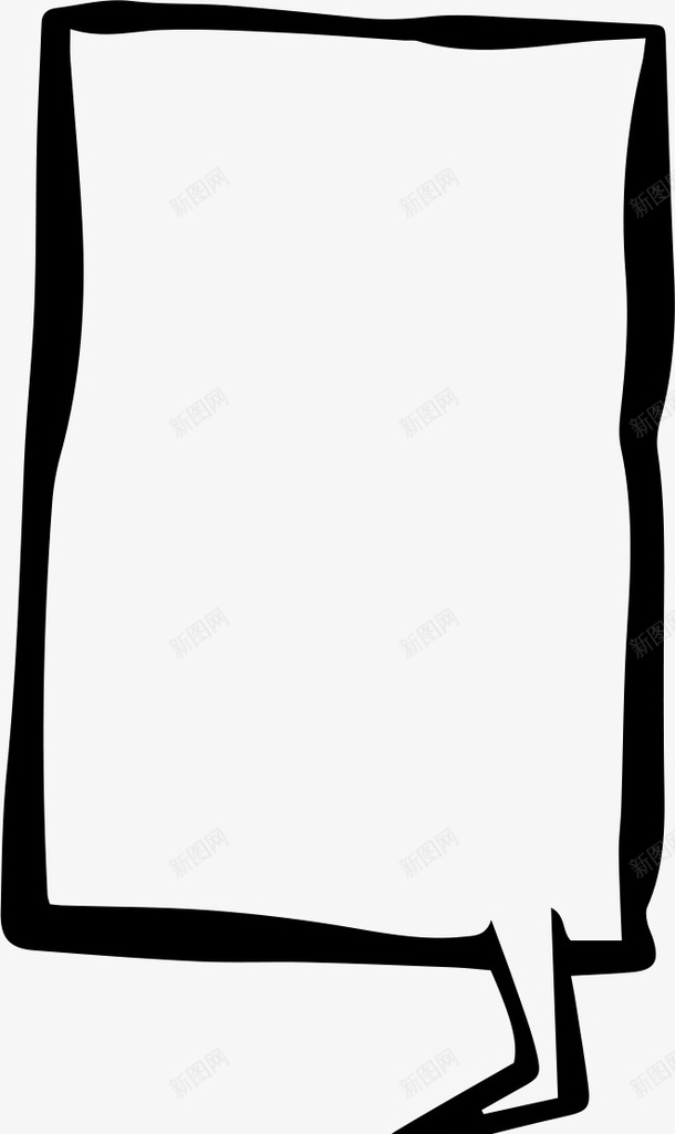 手绘对话框png免抠素材_88icon https://88icon.com 对话框 手绘画 矢量装饰 装饰 黑色