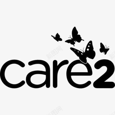 除臭剂商标Care2的标志图标图标