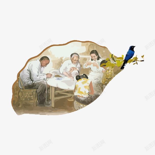 包饺子png免抠素材_88icon https://88icon.com 包饺子 卡通 手绘 美食 食物矢量 饺子
