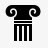 矢量古希腊古希腊柱式图标图标