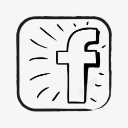 连接脸谱网FB营销网络社会Web写意素材