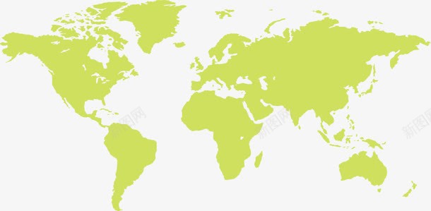 PPT世界地图图标图标
