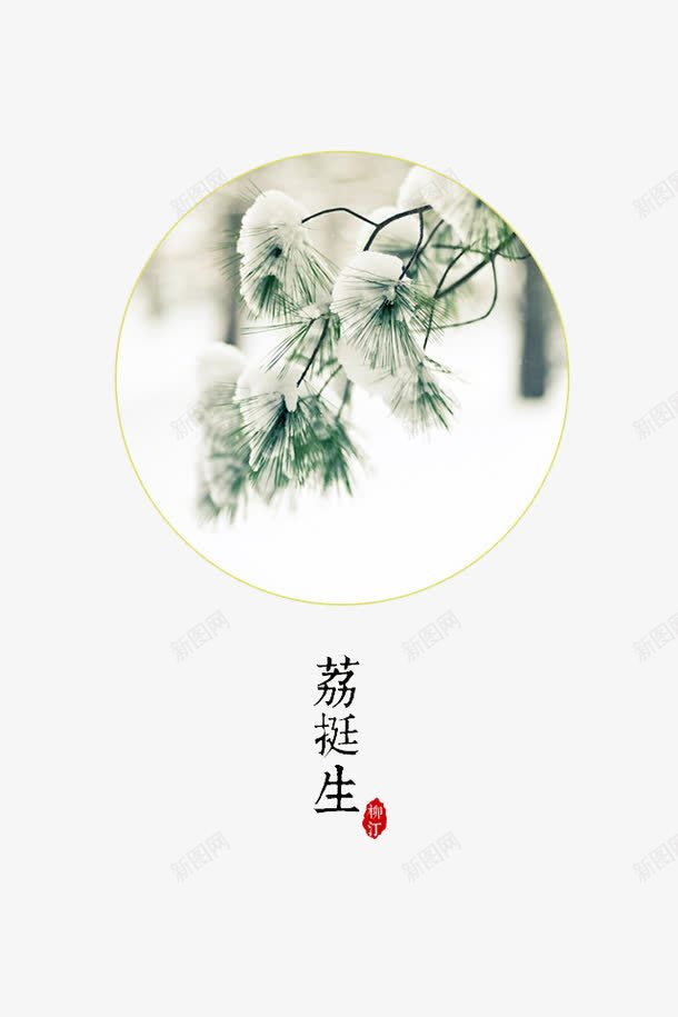 七十二候png免抠素材_88icon https://88icon.com 传统 气象 节气 荔挺生