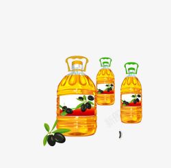 黄色桶装葵花籽油素材