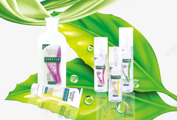 丽生堂洗护用品套装海报png免抠素材_88icon https://88icon.com 丽生堂 啫喱水 沐浴露