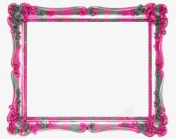 粉色欧式相框素材