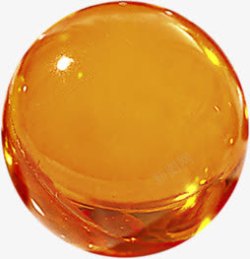 黄色晶莹液体圆形素材