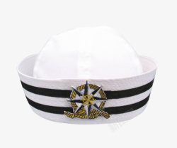 士兵帽白色的海军船员帽高清图片