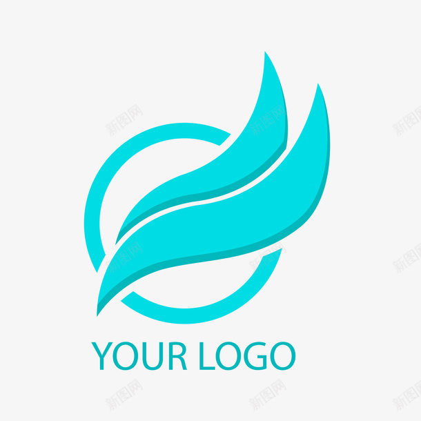 蓝色商务logopng免抠素材_88icon https://88icon.com 卡通logo 商业 商务 背景装饰 蓝色logo