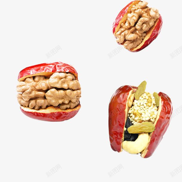 摄影食品枣夹核桃png免抠素材_88icon https://88icon.com 摄影 核桃 食品