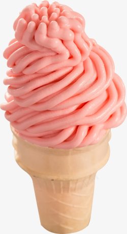 粉色线条冰淇淋素材