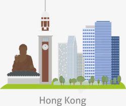 香港建筑矢量图素材