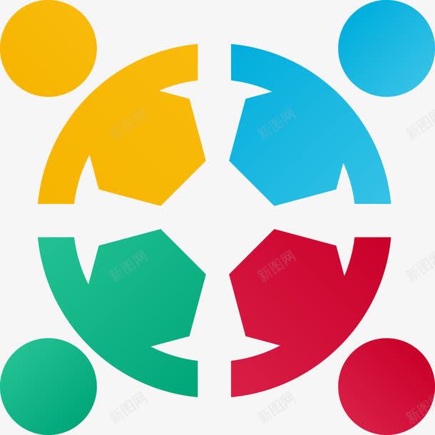 团结的力量矢量图ai免抠素材_88icon https://88icon.com 力量 团结 手牵手 矢量图