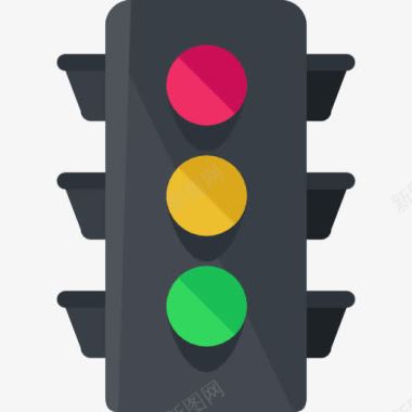 房间的信号交通灯图标图标