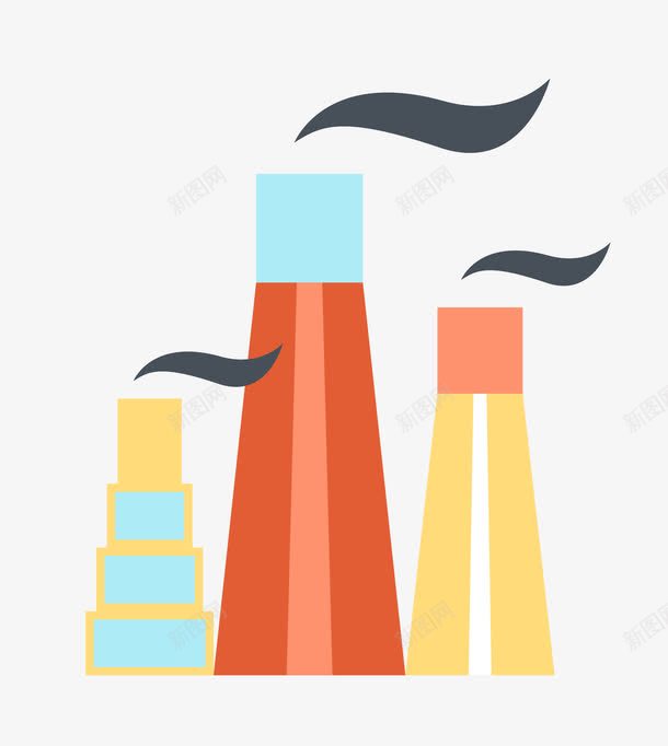 烟囱排烟png免抠素材_88icon https://88icon.com 排烟 烟囱 矢量素材 雾霾
