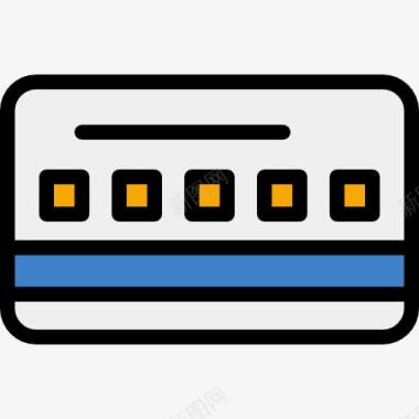 信用卡宣传册卡图标图标