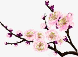 中秋节促销粉色花朵素材
