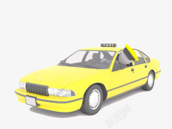 黄色出租车素材